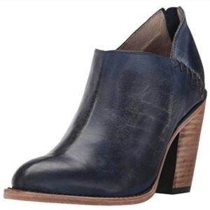 NEW Freebird by Steven Womens Distressed Leather Steel Heels boots shoes